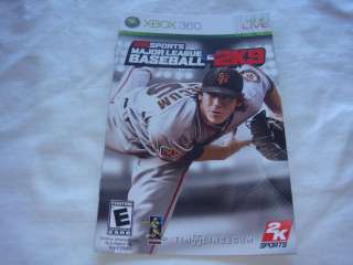 Manual ONLY   MLB Major League Baseball 2K9 360 Booklet  