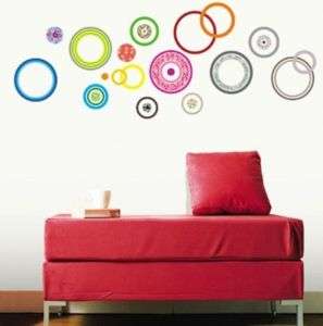 Color Circle Self Adhesive WALL STICKER Removable Decal  