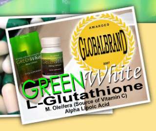 You will be receiving 2 Bottles ofGreenWhite Glutathione Whitening 
