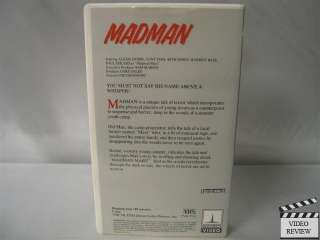 Madman VHS Alexis Dubin, Paul Ehlers, Tony Fish  