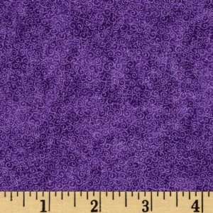  44 Wide Swirls Purple Fabric By The Yard Arts, Crafts 