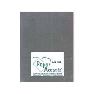  Paper Accents Cardstock 8.5x11 Linen Charcoal  80lb 25 