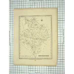  Map Huntingdonshire England Bedfordshire Cambridgeshire 