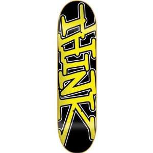   Tag Black / Yellow Skateboard Deck   8.125 x 32 Sports & Outdoors