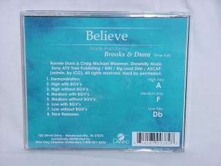 Brooks and Dunn Believe NEW Christian Accompaniment CD  