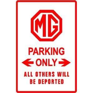  MG PARKING ONLY classic sport car street sign