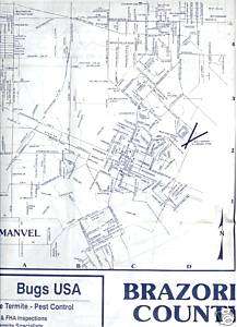 Street Map of Brazoria County, TX    Alvin, Manvel, etc  
