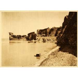 1932 Cetatea Alba Castle Fort Ruin Romania Photogravure 