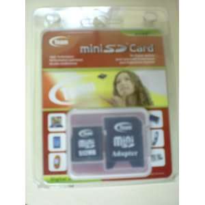  Team Mini SD Card 512MB, SD Adapter Included Electronics