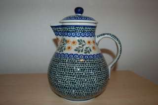 Polish Pottery Stoneware Teapot or Coffee pot  