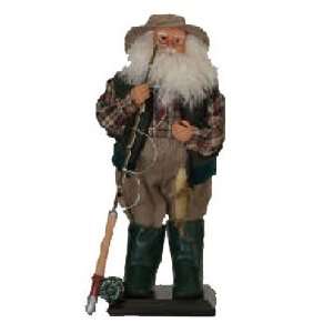  18 Fishing Santa Claus Christmas Tabletop Figure: Home 