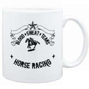 New  Blood / Sweat / Tears  Horse Racing  Mug Sports 