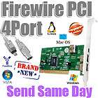 port internal usb firewire pci interface hub card av