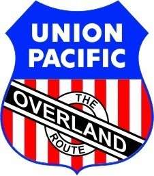 Vintage Railroad Union Pacific Overland Route sticker  