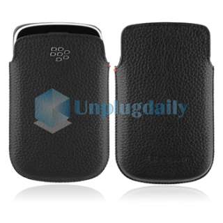 for BLACKBERRY Bold 9900 9930 FULL TOUCH LEATHER OEM CASE POCKET POUCH 