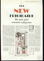 Lot of 1928 Frigidaire Refrigerator Vintage Ads  