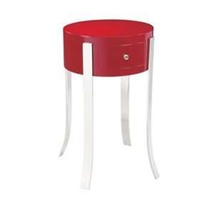    Bailey Street MAT121 Giovanni Accent End Table, Red