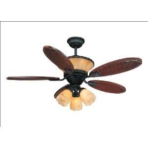 The Empress Ceiling Fan   Antique Copper Finish : Cream Marble Glass 