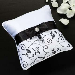 Black & White Ring Bearer Pillow Ringbearer pillow  