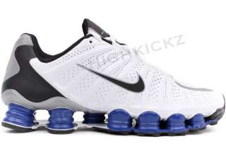 Nike Shox TLX White Black Royal 488313 140 Mens New Running Shoes Size 