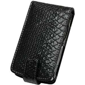   PDair Black Snakeskin Pattern Leather Case for Motorola Q Electronics