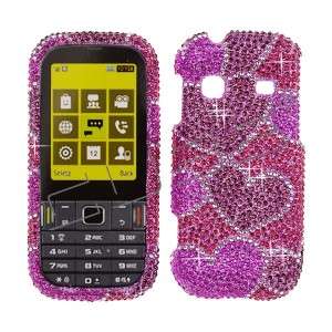   Pink CRYSTAL RHINESTONE DIAMOND BLING COVER CASE 4 Samsung Gravity TXT