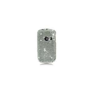 Huawei M835 Silver Diamante Diamond Studded Snap on Cover / Shield 