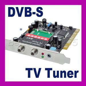 DVB S Digital Satellite HDTV TV Receiver Tuner PCI Card  