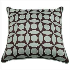  Pillow Rizzy Home T 2816 Chocolate and Teal Decorative 
