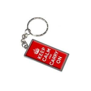 Keep Calm and Carry On   New Keychain Ring