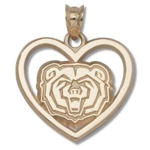  Missouri State University Bears Bear Head Pierced Heart 