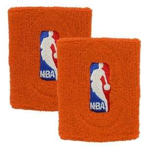 NBA Logoman Wristbands   Orange 2 pack   Orange One Size  