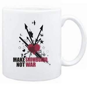  New  Make Snowboard Not War  Mug Sports