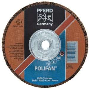 PFERD Polifan PSF Abrasive Flap Disc, Type 27, Round Hole, Phenolic 