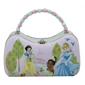 Disney Princess Bead Handle Tin Box/Purse Cinderella Snow 