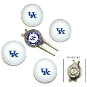 Kentucky Wildcats UK NCAA 4 Team Logo Golf Ball Divot Tool Set:  