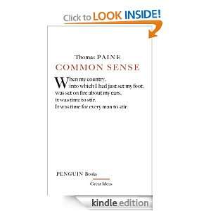   Sense (Penguin Great Ideas): Thomas Paine:  Kindle Store