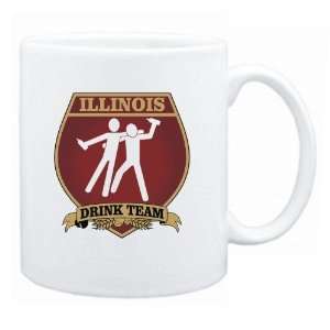   Illinois Drink Team Sign   Drunks Shield  Mug State: Home & Kitchen