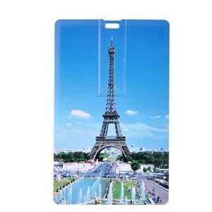   Tower Double Sided Pattern Credit Card Style Flash Drive: Electronics