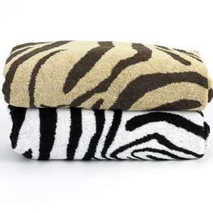  Brown Zebra Bath Towel   27x54 