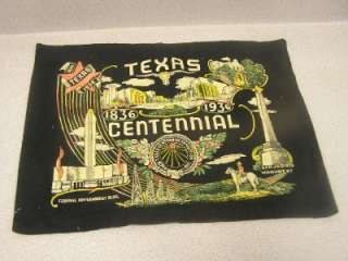 Vintage 1936 Texas Centennial Exposition Banner DALLAS TX  