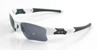  flak jacket xlj polished white lens black iridium oakley sunglasses 
