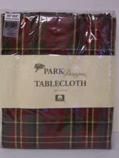 Park Designs Mistletoe Pattern Tablecloth 60 x 84 Inch  