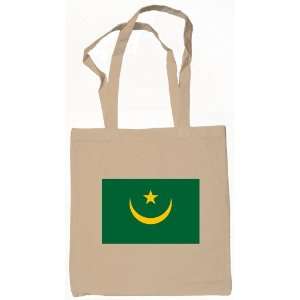  Mauritania Islands Flag Canvas Tote Bag Natural 