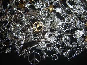   Of 125 PiEcEs ~ MiXeD SiLvER GoLd ChArMs PeNdAnTs MiX PiCk YoUR THeMeS