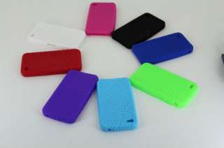 Silicone gel Case Cover Skin for Apple Iphone 4 4G 4GS Tire w/ Button 