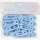 Lot of 24 Blue Baby Boy Safety Pins Shower Party Favors Decorations
