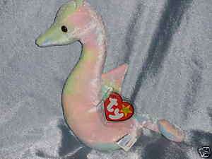 1999 Ty Beanie Baby Neon the Seahorse Born April 1 1999  