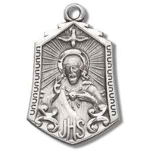  Sterling Sacred Heart of Jesus with 24 Stainless Steel 