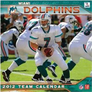  Turner Miami Dolphins 2012 12 x12 Wall Calendar Sports 
